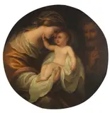 Eduard von Heuss, Die Heilige Familie, Oil on canvas