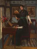 Walter Firle, Die Musikstunde, Ca. 1890, Oil on canvas