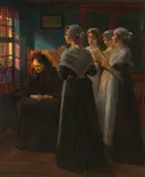 Walter Firle, Das Ständchen, Ca. 1890, Oil on canvas