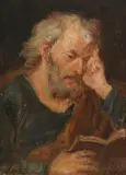 Januarius Zick, Zugeschrieben - Lesender Apostel, Oil on panel