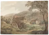 Max Joseph Wagenbauer, Sägemühle, 1815, Pen and ink drawing