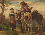 Wilhelm von Diez, Der Satteltrunk, 1896, Oil on panel