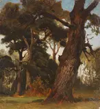 Christian Friedrich Gille, Kleine Parkansicht (Studie)