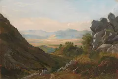 Ernst Willers, Zugeschrieben - Aus der Campagna bei Rom, Ca. 1840/50, Oil on paper