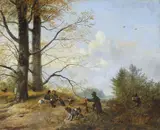 Pieter Gerardus van Os, Rast nach der Jagd, 1818, Oil on canvas