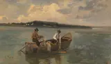 Karl Raupp, Chiemseefischer, Ca. 1870, Oil on canvas
