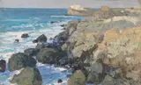 Alfred Zoff, Küste bei Forio auf Ischia