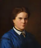 Porträt der Klara Schrader (geboren 1844) by Carl Christian Vogel von Vogelstein, Um 1865, Oil on canvas, sold May 2015
