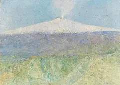 Georg Sauter, Ätna im Winter, 1925, Oil on canvas