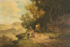 Die Post by Willy Moralt, Ca. 1920, Oil on panel, sold May 2015