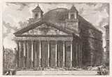 Giovanni Battista Piranesi, Veduta del Pantheon d'Agrippa oggi Chiesa di S. Maria ad Martyres