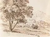Johann Georg von Dillis, Baumbestandene Vorgebirgslandschaft