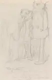 Carl Spitzweg, Zwei Studenten mit Schals