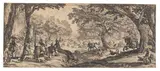 Jacques Callot, La grande chasse, Ca. 1619, Etching
