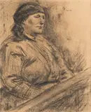 Wilhelm Leibl, Porträt einer alten Frau
