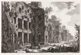 Veduta degli avanzi superiori delle Terme di Diocleziano by Giovanni Battista Piranesi, 1774, Etching, sold May 2015
