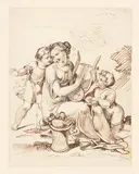 Franz Riepenhausen, Allegorie der Musik, Pen and ink drawing