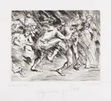 Lovis Corinth, Odysseus und der Bettler, 1921/22, Drypoint
