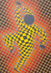 Victor Vasarely, Ohne Titel, Ca. 1987, Acrylic on canvas