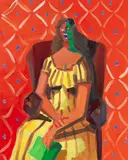 George Condo, Multicoloured woman, 2007, Oil on canvas