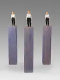 Stephan Balkenhol, Ohne Titel (drei Männer), 1998, Sculpture