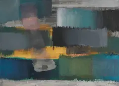 Landschaft by Fritz Winter, 1964, Oil on canvas, sold Dec 2014
