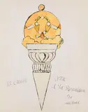 Andy Warhol, Ice Cream Cone, Um 1959, Watercolor
