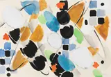 Ernst Wilhelm Nay, Ohne Titel, 1954, Gouache, Deckweiß und Öl auf Papier