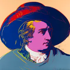 Goethe by Andy Warhol, 1982, Silkscreen in colors, sold Dec 2014