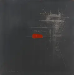 Georges Mathieu, Composition, 1958, Oil on canvas