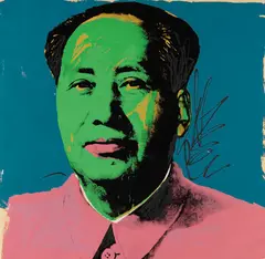 Mao by Andy Warhol, 1972, Silkscreen in colors, sold Dec 2014