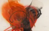 Otto Piene, Many eyes, 1979, Gouache