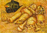 Den Hahn wecken by Jörg Immendorff, 1998, Oil on canvas, sold Dec 2014