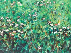 Wiesenstück 27-V by Ralph Fleck, 1985/86, Oil on canvas, sold Dec 2014