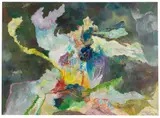 Erdbebenlandschaft der Migofs by Bernard Schultze, 1997, Oil on canvas, sold Dec 2014