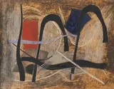 Reife by Fritz Winter, 1950, Oil on paper, sold Dec 2014