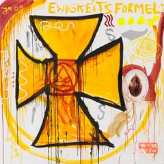 Ewigkeitsformel by Jonathan Meese, 2009, Oil, sold Dec 2014