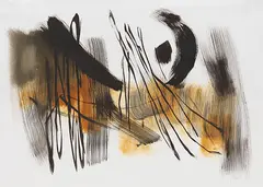 Ohne Titel by Fritz Winter, 1964, Oil on paper, sold Dec 2014