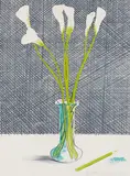 David Hockney, Lillies (Stillife), 1971, Lithograph in colors