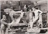 Rinus Van de Velde, Ohne Titel, 2010, Charcoal drawing