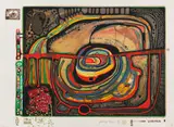 Regentag Mappe by Friedensreich Hundertwasser, 1971, Silkscreen in colors, sold Dec 2014