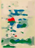 Peter Zimmermann, Blue writing, 2000, Mixed media
