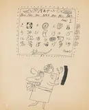 Andy Warhol, March Calendar, Um 1958, Ball-point drawing