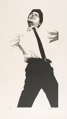 Jules by Robert Longo, 1983, Lithograph, sold Dec 2014