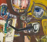 Helmut Sturm, Ohne Titel, 1977, Mixed media on canvas