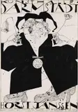 Horst Janssen, Ich carnevalistisch (Kunsthalle Darmstadt), 1966, India ink drawing
