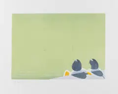 Harbor by Alex Katz, 2006, Etching and aquatint in colors, sold Dec 2014