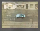 Gerhard Richter, Auto, 1969, Farboffset mit dunkelgrauem Fond, auf weißem Halbkarton
