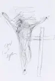 Damien Hirst, Cow Cut Open, 2001, Pencil drawing
