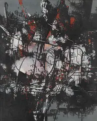 Franz Fedier, Im Wald, 1957, Oil on canvas